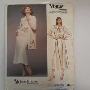 VTG VOGUE JOSEPH PICONE PATTERN  1489
